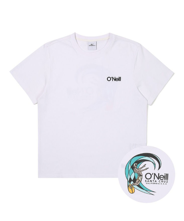 산타크루즈 오가닉 반팔 티셔츠 OUTRL2215-100