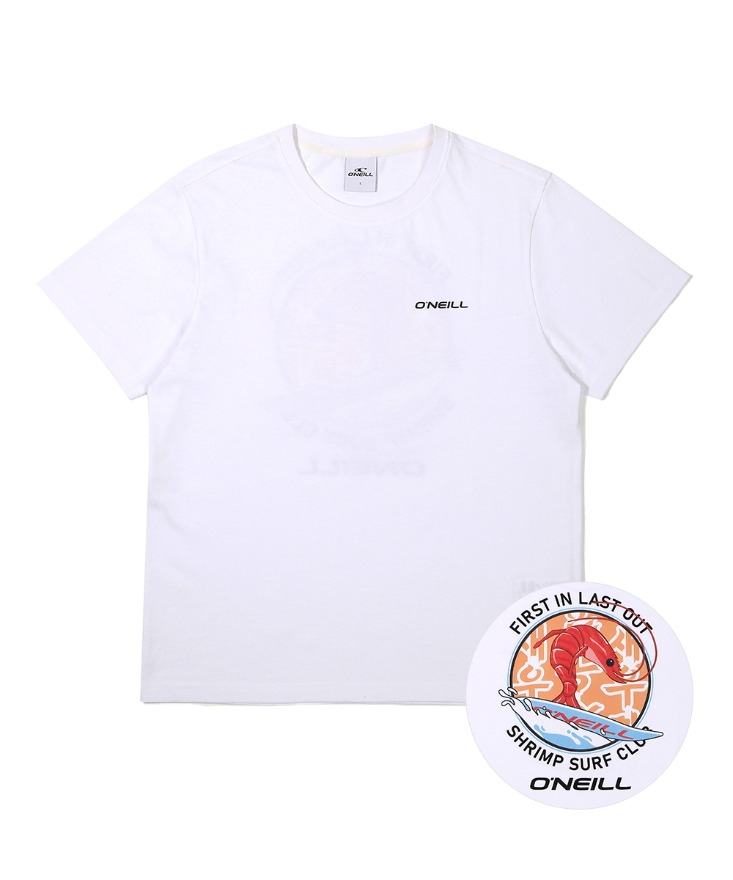 오닐X새우깡 반팔 티셔츠 OUTRL2401-100