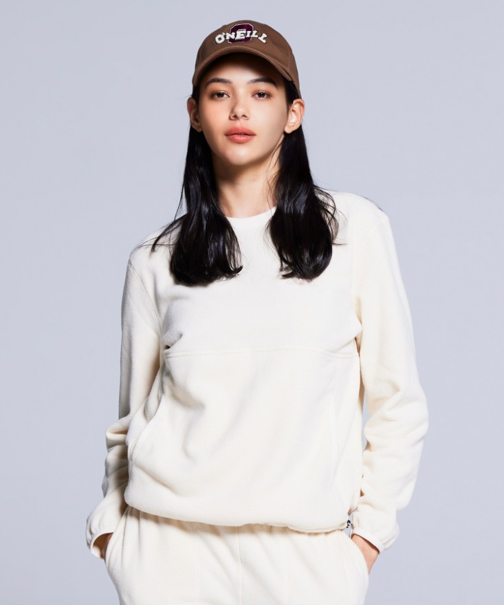 O&#039;NEILL KOREA - 여성 베르비애 플리스 트레이닝 세트 티셔츠 OWFTL8355-103