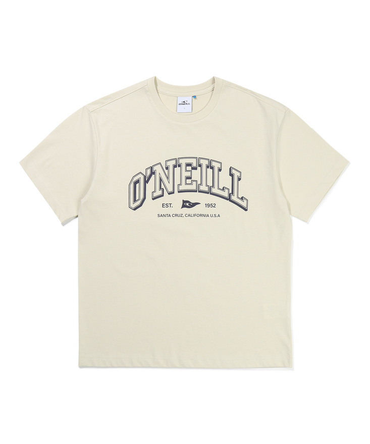 O&#039;NEILL KOREA - 프론트 플래그 아치레터 반팔 티셔츠 OMTRM2706-508