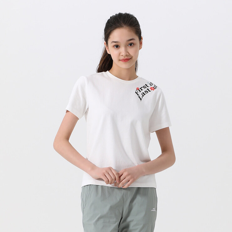 O&#039;NEILL KOREA - 여성 변형 아트웍 반팔 티셔츠 OWTRM6201-101